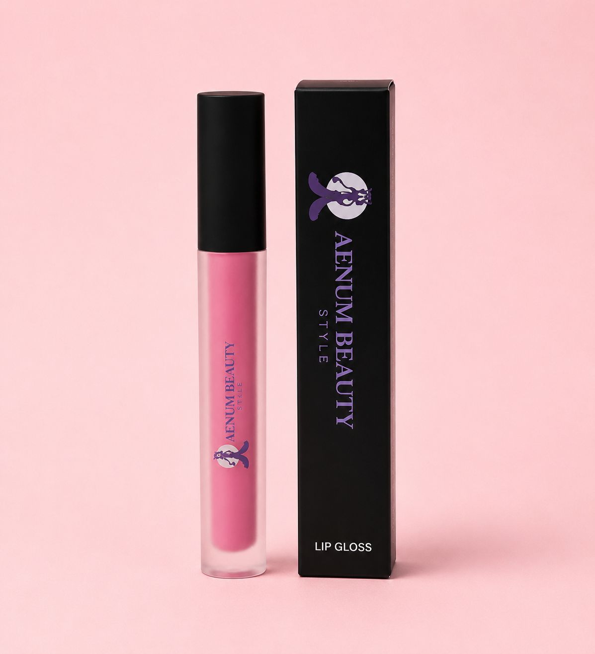 Aenum Beauty Gloss Luminizer lips Hot pink