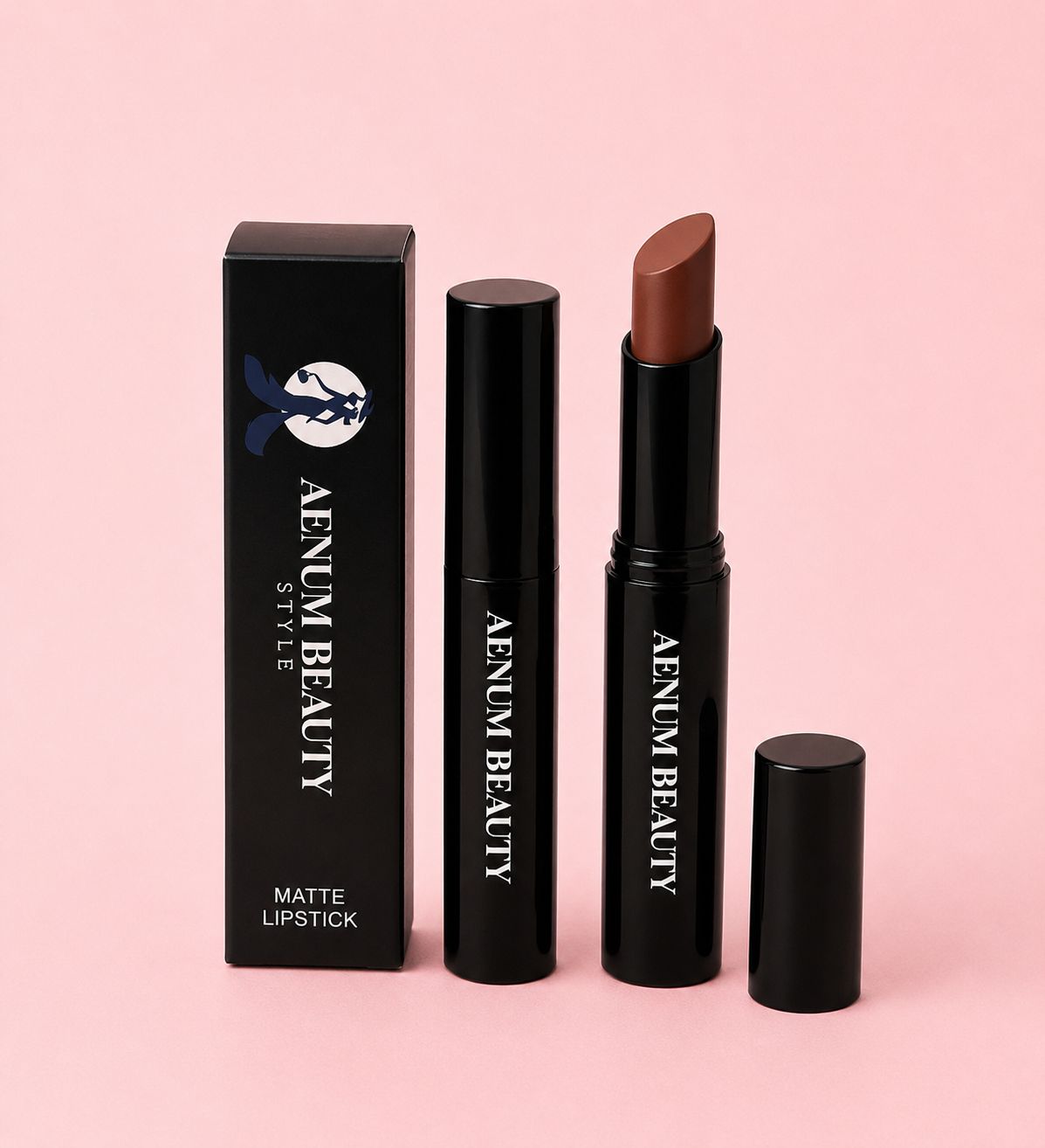 Aenum Beauty Matte Lipstick Brown
