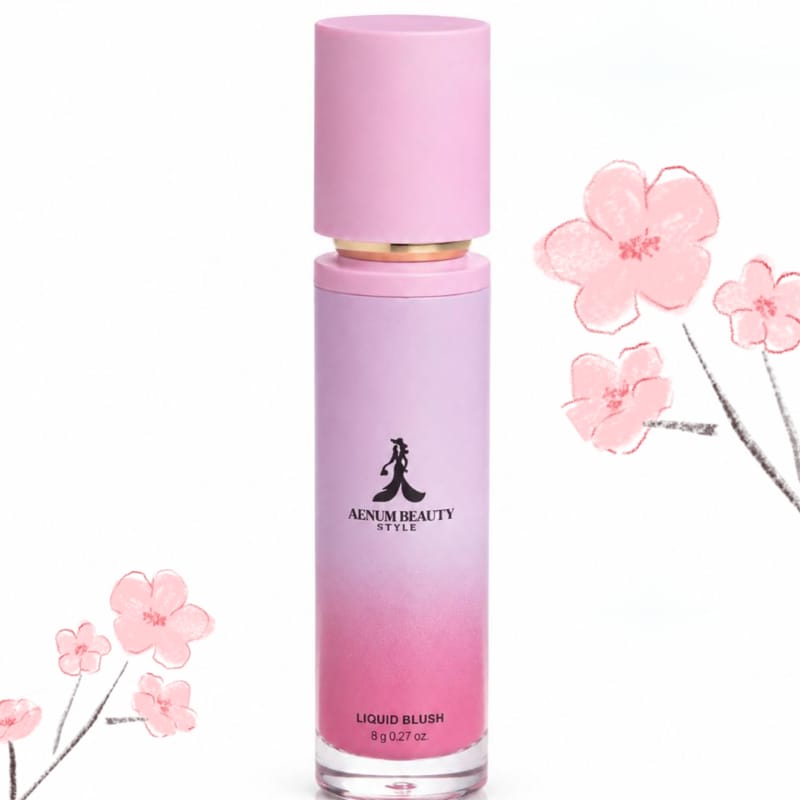 Aenum Beauty Liquid Blush, Shining natural Cheeks , dark Pinkish, Reddish 07