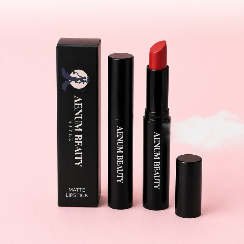 Aenum Beauty Matte Lipstick Red