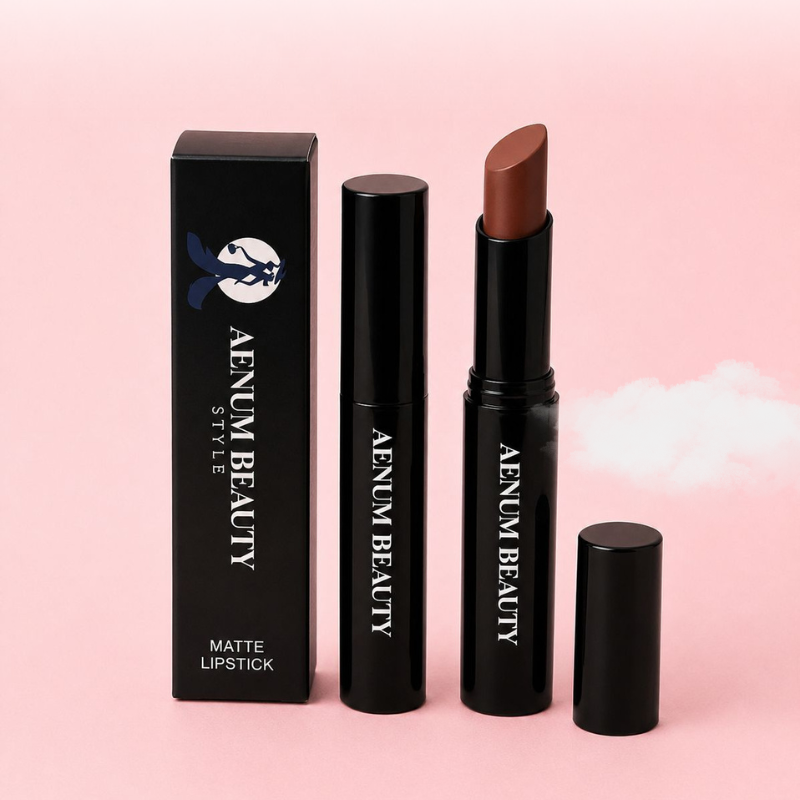Aenum Beauty Matte Lipstick Brown